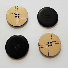 Bouton Rond 23 mm Beige N&deg;003