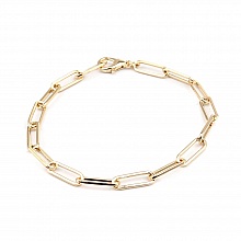 Bracelet maille ovale plaqu&eacute; or 16K 22 cm N&deg;02