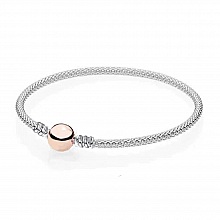 Bracelet Rigide N&deg;05-03 Argent 19 cm.