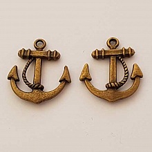 Breloque ancre N&deg;02 Bronze