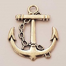Breloque ancre N&deg;04 Argent