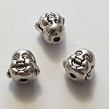 Breloque Bouddha N&deg;04 10 mm Argent
