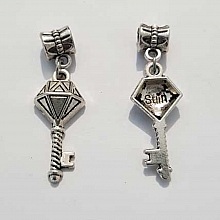 Breloque Clef N&deg;45 Argent