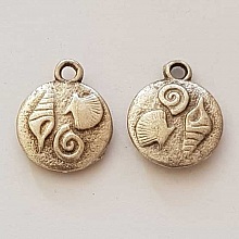 Breloque Coquillage Mer N&deg;07 Argent