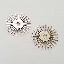 Breloque Divers N&deg;029 Fleur Argent