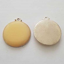 Breloque Divers N&deg;070-05 Pendentif Emaill&eacute; Ivoire