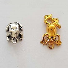 Breloque Grenouille N&deg;10 Lot 2 pi&egrave;ces