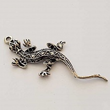 Breloque L&eacute;zard N&deg;05 Argent