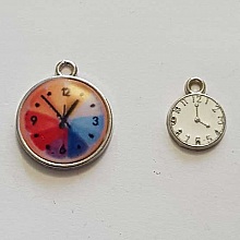 Breloque M&eacute;canisme Horloge N&deg;20 Lot 2 pi&egrave;ces