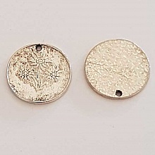 Breloque M&eacute;daille pi&egrave;ce 22 mm Argent-06