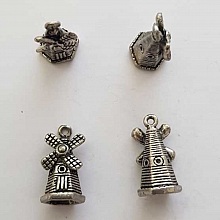 Breloque moulin N&deg;01 Argent