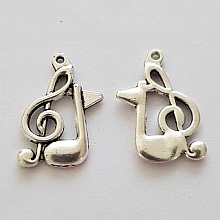 Breloque musique N&deg;42 Argent