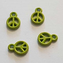 Breloque Peace & Love N&deg;10 Vert