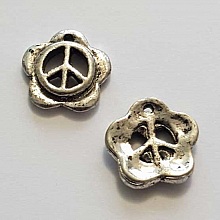 Breloque Peace & Love N&deg;11 Argent