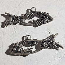 Breloque pendentif Argent en Zamac N&deg;004 Poisson