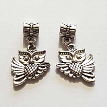 Breloque Chouette N&deg;14 Argent