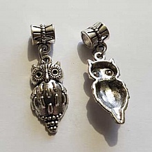 Breloque Chouette N&deg;16 Argent