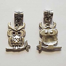 Breloque Chouette N&deg;21 Argent