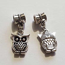 Breloque Chouette N&deg;23 Argent