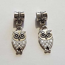Breloque Chouette N&deg;24 Argent