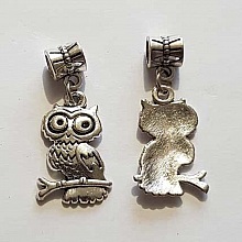 Breloque Chouette N&deg;27 Argent
