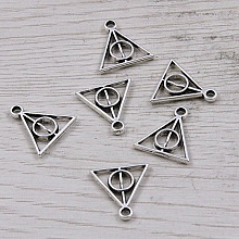 Breloque Pendentif Relique De La Mort Triangle Argent&eacute;