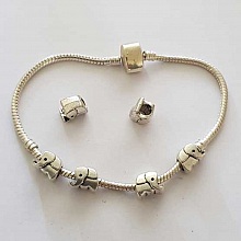 Breloque &Eacute;l&eacute;phant N&deg;11 Argent Perle