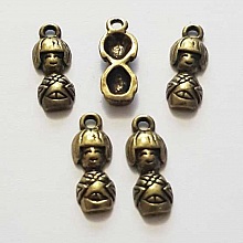 Breloque Poup&eacute;e Chinoise N&deg;01 18 mm Bronze