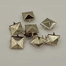 Clous rivet &agrave; griffes Carr&eacute; 12 mm Argent 20 pi&egrave;ces
