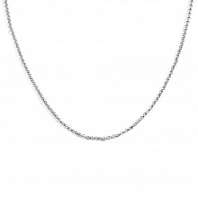 Collier Chaine N&deg;03 Plaqu&eacute; Platine Maille For&ccedil;at 45 cm
