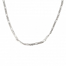 Collier N&deg;04 Plaqu&eacute; Platine 45 cm