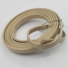 Cordon vernis plat 06 mm beige x 1 m&egrave;tre