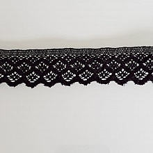 Dentelle 3 cm noir coupe de 2.45 M&egrave;tres N&deg;05