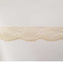 Dentelle Style Tulle Ecru 35 mm N&deg;01