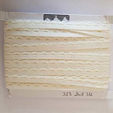 Elastique Fantaisie Blanc Cass&eacute; 12 mm N&deg;01