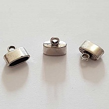 Embout &agrave; coller N&deg;01 Argent 10 x 11.5 mm