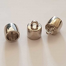 Embout &agrave; coller N&deg;03 Argent 16 x 13 mm