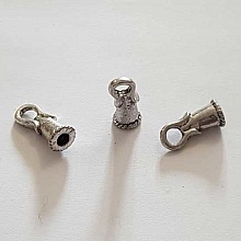 Embout &agrave; coller N&deg;12 Argent 17 x 7 mm