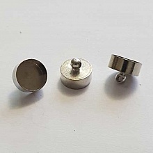 Embout &agrave; coller N&deg;27 Argent 7 x 9 mm