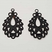 Estampe N&deg;02 Goutte Noir 27 x 22 mm
