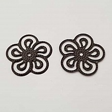 Estampe N&deg;03 Rosace Marron 25 mm