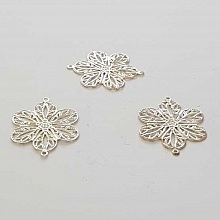 Estampe N&deg;05 Feuille Argent 26 x 20 mm