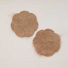 Jolie petite fleur en Feutrine 36 mm N&deg;14-12 x 2 pi&egrave;ces