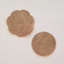 Jolie petite fleur en Feutrine 45 mm et 50 mm N&deg;14-06 x 2 pi&egrave;ces