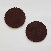 Jolie petite fleur en Feutrine 45 mm N&deg;21-22 x 2 pi&egrave;ces