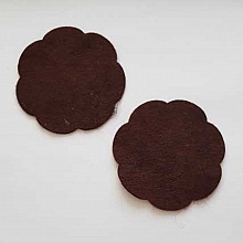 Jolie petite fleur en Feutrine 65 mm N&deg;21-20 x 2 pi&egrave;ces