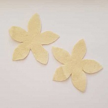 Jolie petite fleur en Feutrine 80 mm N&deg;07-02 x 2 pi&egrave;ces