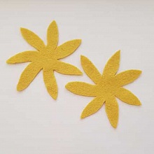 Jolie petite fleur en Feutrine 80 mm N&deg;08-01 x 2 pi&egrave;ces