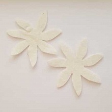 Jolie petite fleur en Feutrine 80 mm N&deg;10-01 x 2 pi&egrave;ces
