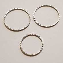 Lot de 3 anneaux argent&eacute; 059 Argent